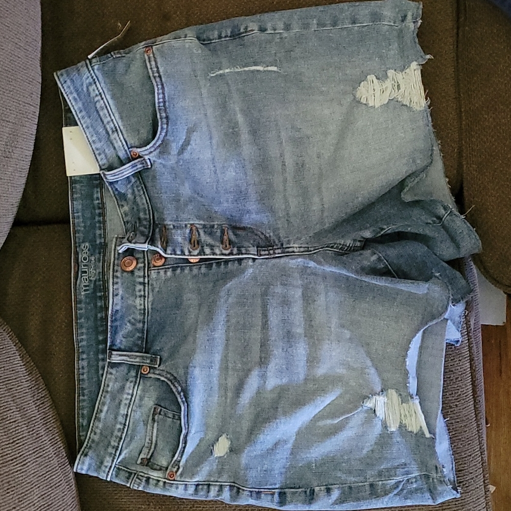 Maurices jean shorts Plus Size 18W